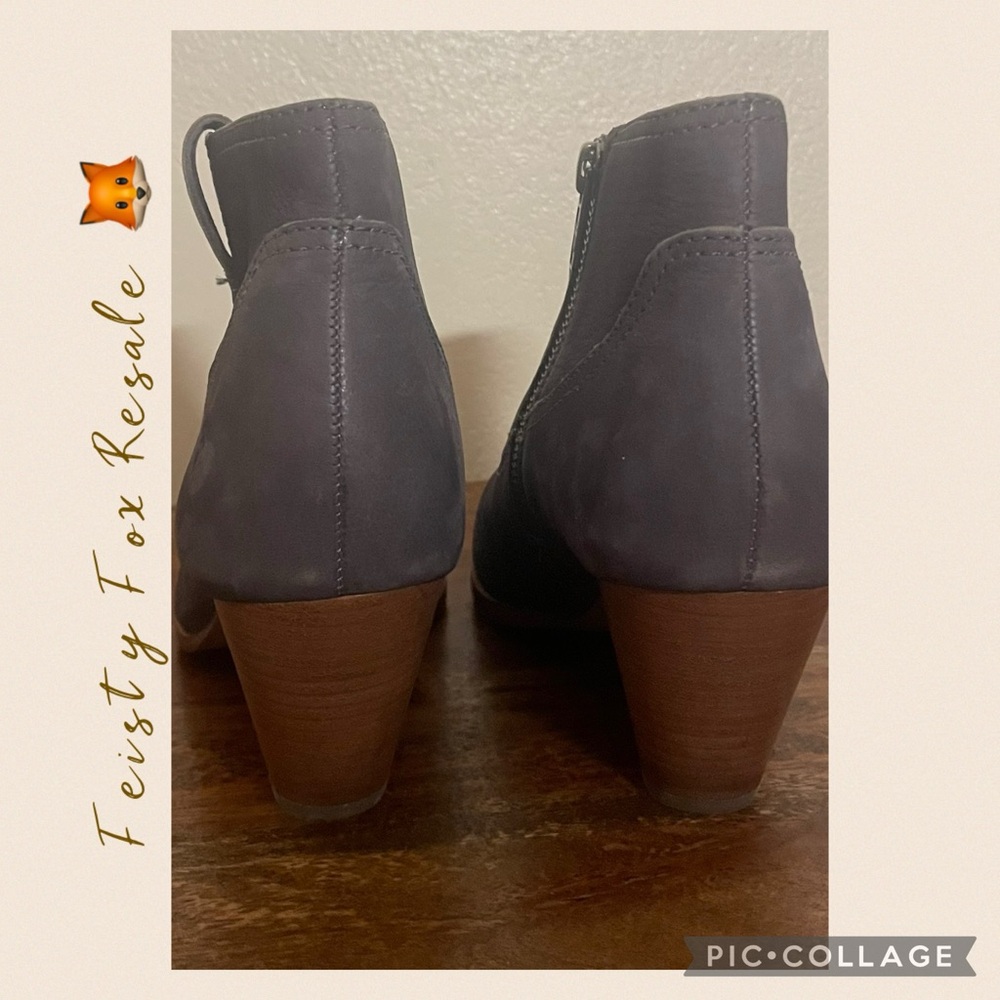 Frye Charcoal Leather Ankle Boots - Picture 9 of 14